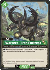 Warsect - Iron Fortress | BP01: Dawn of Palpagos | Rare | Unspecified | #EBP01-054
