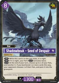 Shadowbeak - Seed of Despair | BP01: Dawn of Palpagos | Double Rare | Unspecified | #EBP01-074