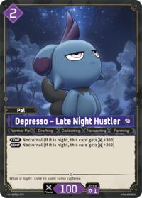 Depresso - Late Night Hustler | BP01: Dawn of Palpagos | Uncommon | Normal | #EBP01-079