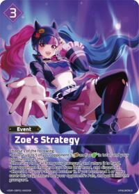 Zoe's Strategy (OSR) | BP01: Dawn of Palpagos | Over Super Rare | Foil | #EBP01-095OSR