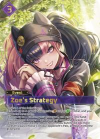 Zoe's Strategy (SP) | BP01: Dawn of Palpagos | Super Parallel | Foil | #EBP01-095SP