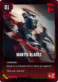 Mantis Blades | Embracing Power - Beta Starter Deck | Uncommon | Unspecified | #B007