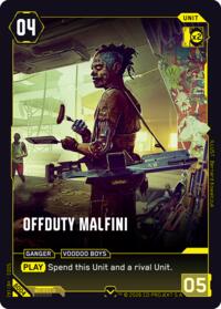 Offduty Malfini | The Heist - Beta Starter Deck | Common | Unspecified | #B004