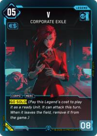 V - Corporate Exile | The Heist - Beta Starter Deck | Epic | Unspecified | #B012