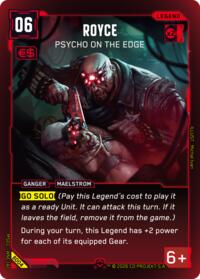 Royce - Psycho on the Edge (Rare) | Welcome to Night City - Beta | Rare | Unspecified | #B004