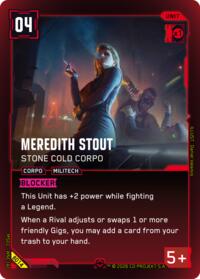 Meredith Stout - Stone Cold Corpo | Welcome to Night City - Beta | Rare | Unspecified | #B014