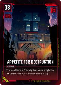 Appetite for Destruction | Welcome to Night City - Beta | Uncommon | Unspecified | #B028
