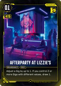 Afterparty at Lizzie's | Welcome to Night City - Beta | Common | Unspecified | #B065