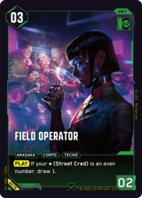 Field Operator | Welcome to Night City - Beta | Common | Unspecified | #B078