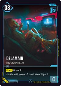 Delamain - Rideshare AI | Welcome to Night City - Beta | Uncommon | Unspecified | #B111