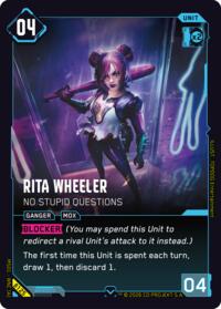 Rita Wheeler - No Stupid Questions | Welcome to Night City - Beta | Common | Unspecified | #B125