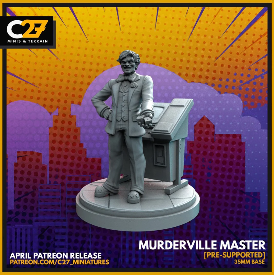 C27 Minis & Terrain April 2022 Release: Arcade, Domino, Electro, Guardian, Honey Badger and Jonathan, Hydra Goons, Kraven, Lady Bullseye, Multiple Man, Peter Parker Dance, Spider-Man 2099, The Thing