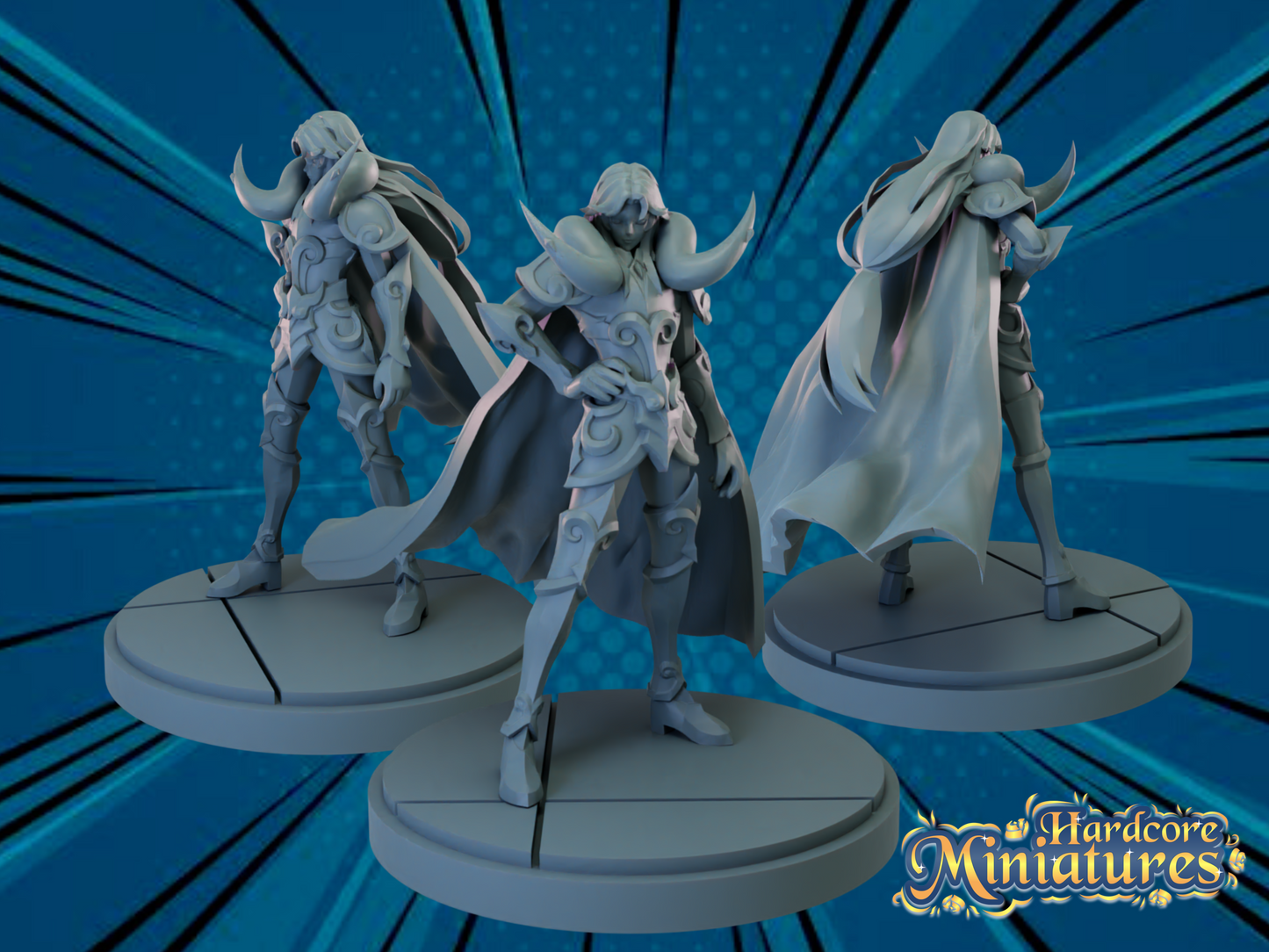 Hardcore Miniatures March 2023 Release: Aries Mū, Bonyu, Yuga Aoyama, Cygnus Hyoga, Dragon Shiryū, Gamma 1, Gamma 2, Gemini Saga, Camie Utsushimi, Mei Hatsume, North Kai, Real Steal, Red Riot, Sagittarius Aiolos, Saiyaman