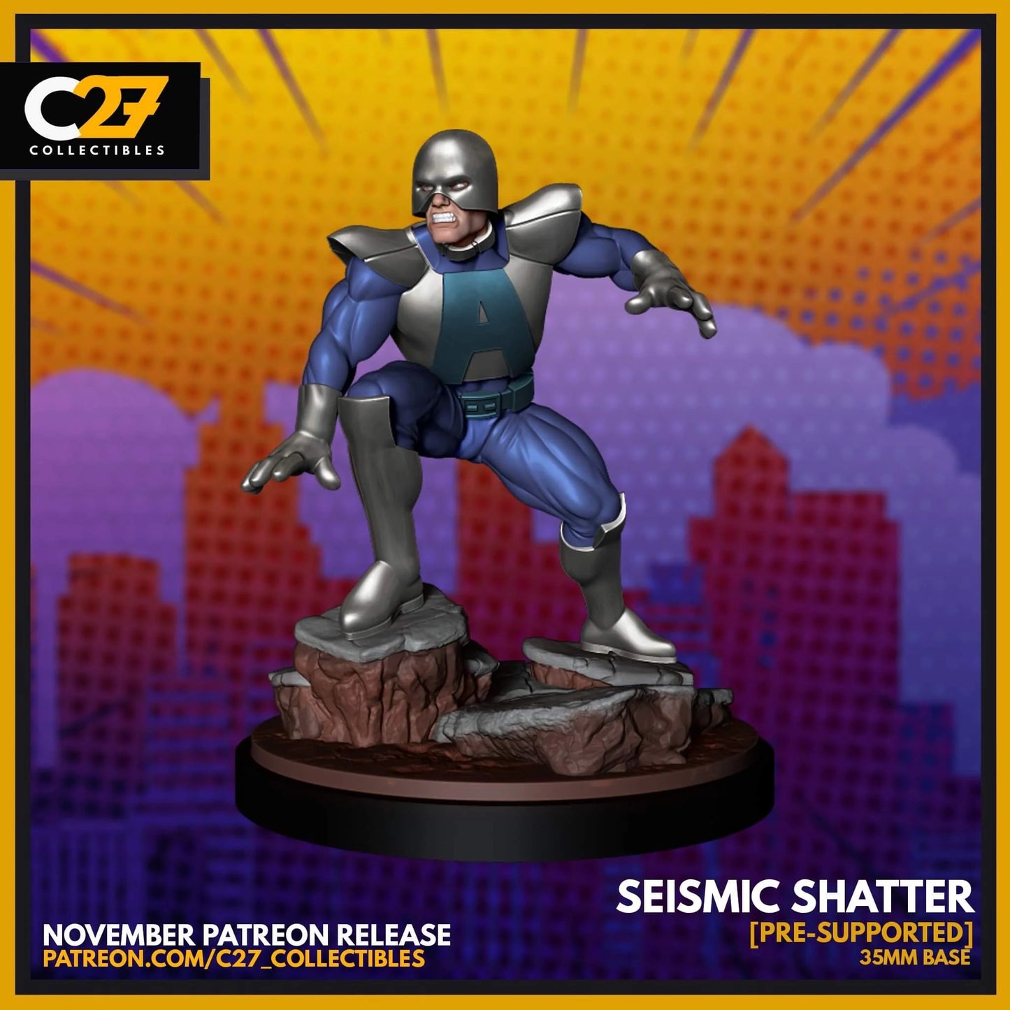 C27 Minis & Terrain November 2021 Release: Villains and Heroes Collection – Avalanche, Banshee, Blob, Emma Frost, Ice Man, Magneto, Pyro