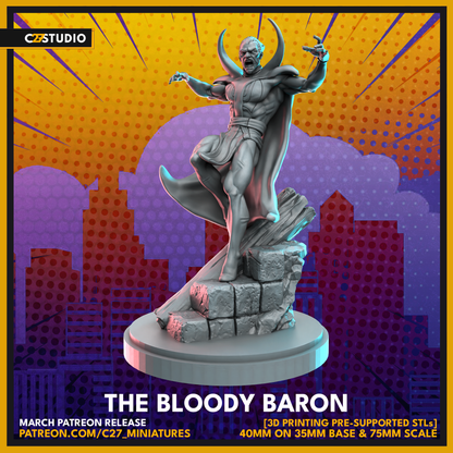 C27 Minis & Terrain March 2023 Release: Absorbing Man, Baron Mordo, Beast Boy, Emma Frost, Enchantress, Etrigan, Harry Leland, Joker, M.O.D.O.K., Misty Knight, Wasp, Wong, Yondu