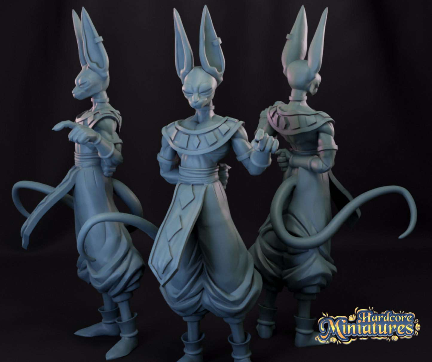 Hardcore Miniatures November 2022 Release: Ace, Android 17, Android 18, Beerus, Broly, Cell, Divine Gohan, Frieza, Gohan Cell, King Vegeta, Luffy, Midoriya, Syn Shenron