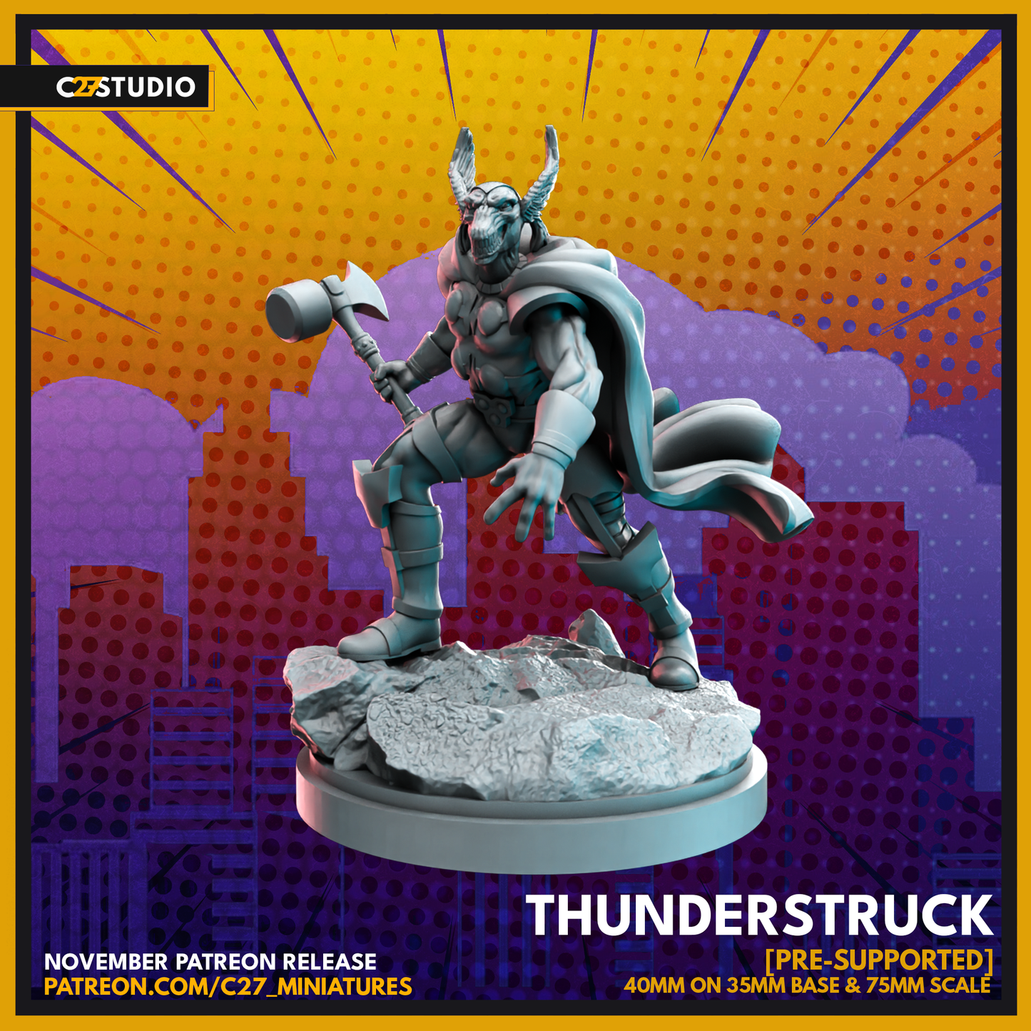 C27 Minis & Terrain November 2022 Release: Abomination, Beta Ray Bill, Elsa Bloodstone, Kang, Madelyn Pryor, Moonstar, Piledriver, Shang Chi, The Box, The Deep