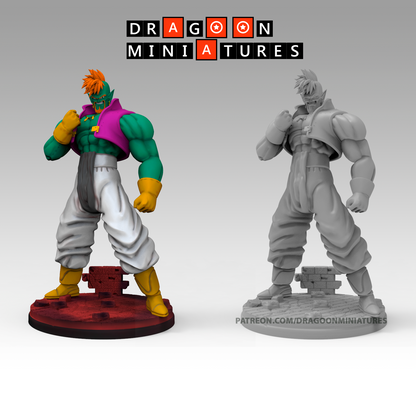 2023.11 Bojack's Movie: Resin 3D Printed Miniatures Set - Bases, Bidou, Bojack, Bujin, Gohan SSJ 1, Gohan SSJ 2, Gokua, Super Bojack, Super Gokua, Trunks, Zangya - Dragoon Miniatures