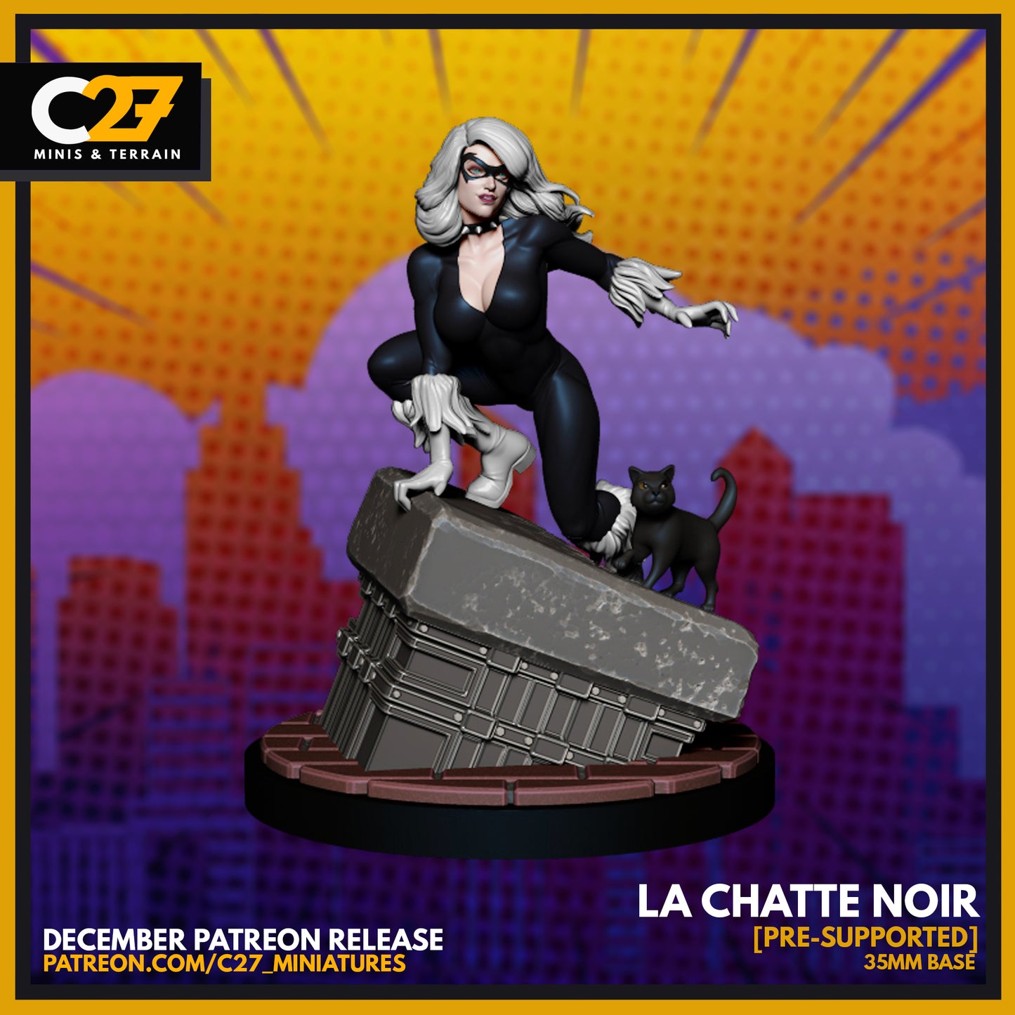 C27 Minis & Terrain December 2021 Release: Legendary Marvel Collection – Black Cat, Dark Phoenix, Dazzler, Doctor Octopus, Polaris, Quicksilver, Rhino, Sabertooth, Shocker, Spider-Man