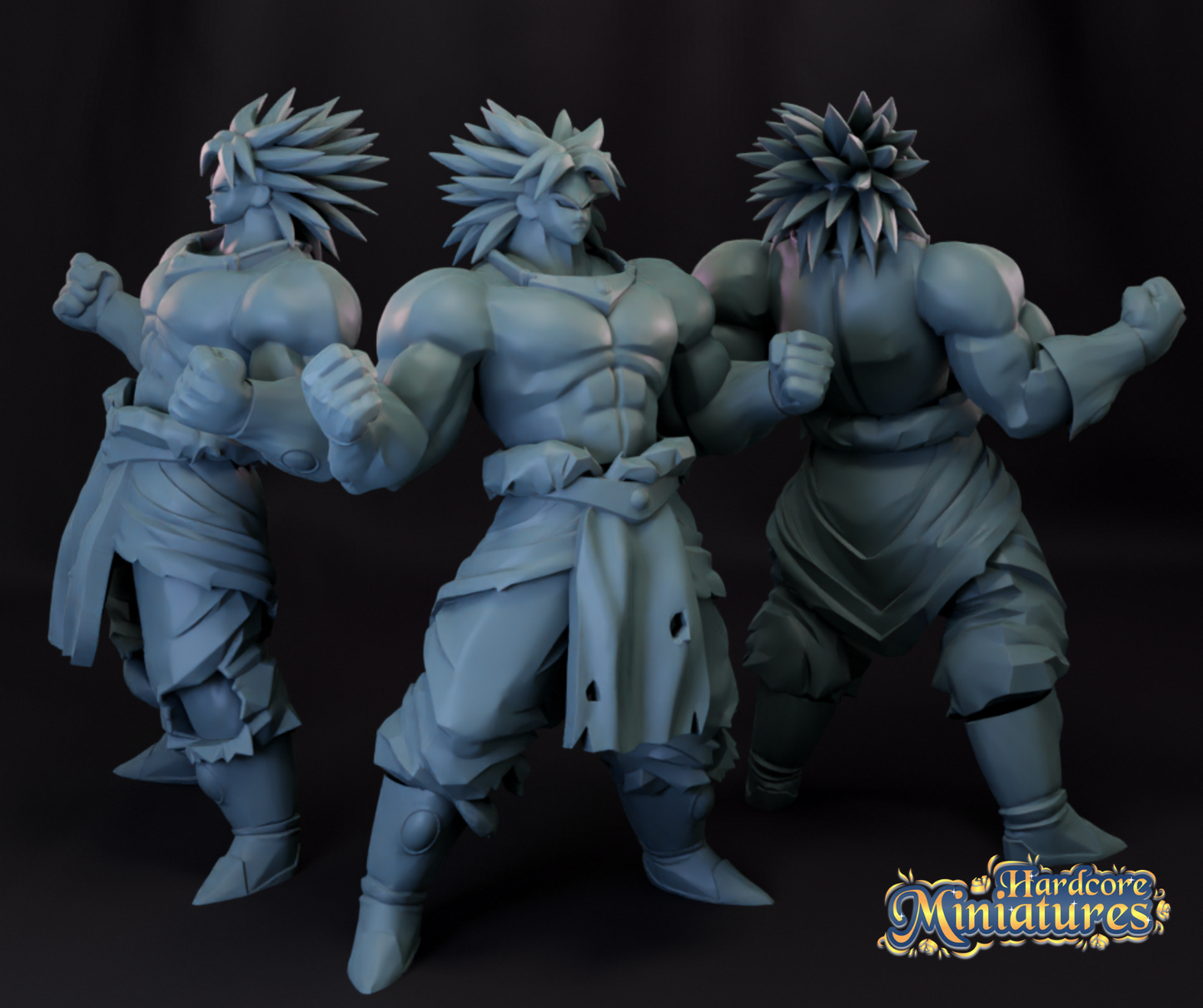 Hardcore Miniatures November 2022 Release: Ace, Android 17, Android 18, Beerus, Broly, Cell, Divine Gohan, Frieza, Gohan Cell, King Vegeta, Luffy, Midoriya, Syn Shenron