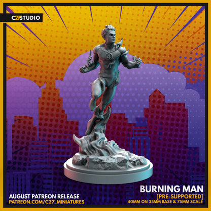 C27 Minis & Terrain August 2022 Release: Cannonball, Daredevil, Ghost Spider, Groot, Human Torch, Longshot, Marinna, Pizza Poppa, Starlight, Stryfe, War Machine