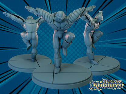 Hardcore Miniatures January 2023 Release: Bardock, Bojack, Burter, Capricorn, Ginyu, Guldo, Hit, Jeice, Mecha Frieza, Pegasus, Poseidon, Recoome, Trunks