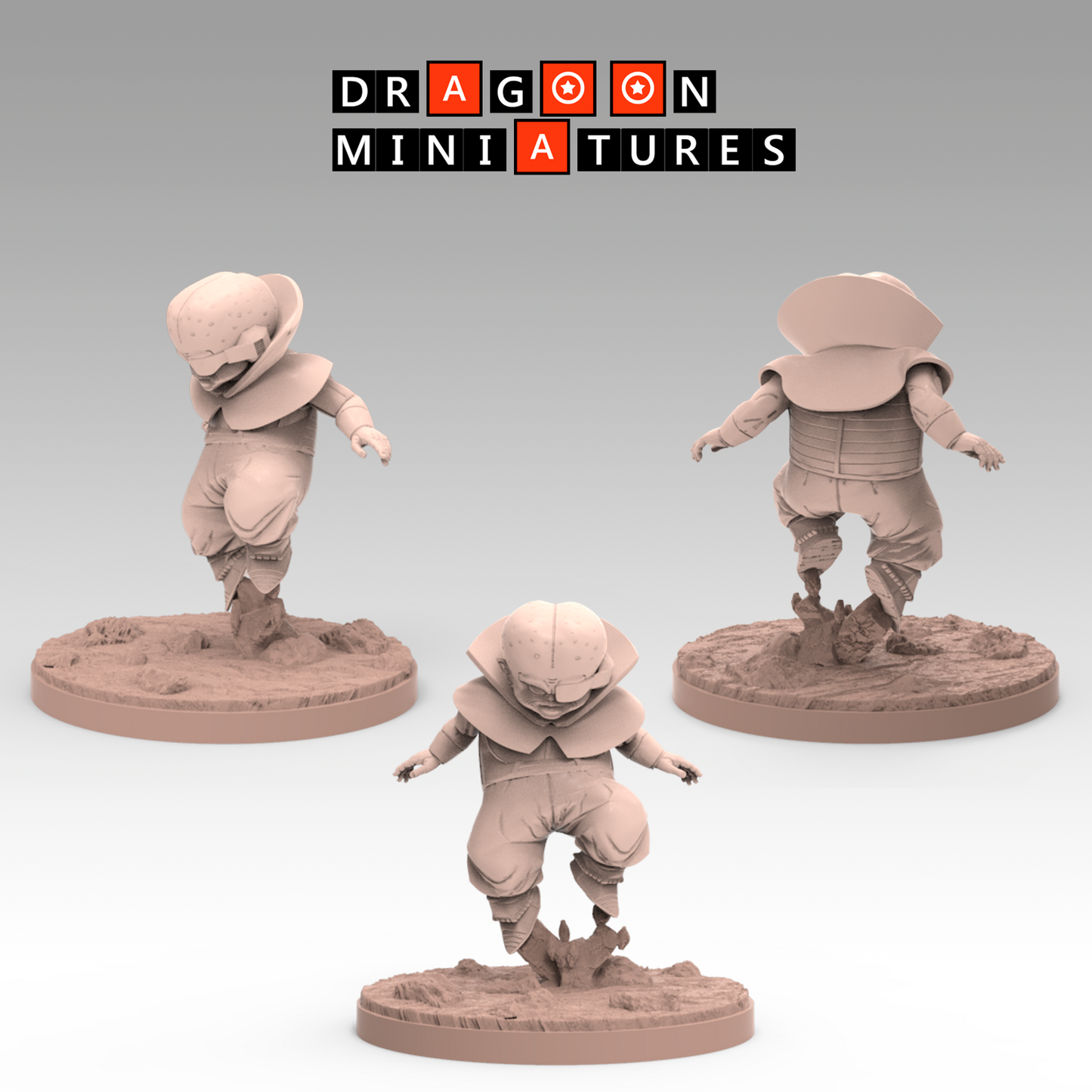 2022.11 Turles Crusher Corps: Resin 3D Printed Miniatures Set - Crusher Corps, Amond, Cacao, Diaz, Lakasei, Rasin, Turles - Dragoon Miniatures