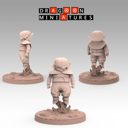 2022.11 Turles Crusher Corps: Resin 3D Printed Miniatures Set - Crusher Corps, Amond, Cacao, Diaz, Lakasei, Rasin, Turles - Dragoon Miniatures