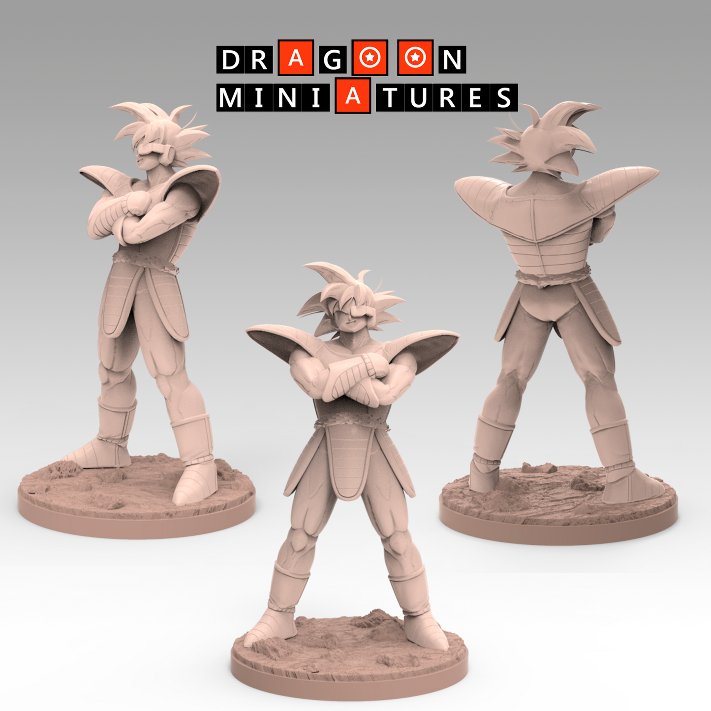 2022.11 Turles Crusher Corps: Resin 3D Printed Miniatures Set - Crusher Corps, Amond, Cacao, Diaz, Lakasei, Rasin, Turles - Dragoon Miniatures