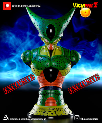 Cell BUST 1:6 or 1:10 Scale | Dragon Ball Z Scale Model | Lucas PereZ