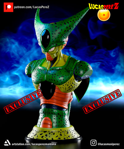 Cell BUST 1:6 or 1:10 Scale | Dragon Ball Z Scale Model | Lucas PereZ