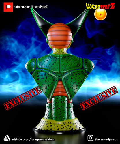 Cell BUST 1:6 or 1:10 Scale | Dragon Ball Z Scale Model | Lucas PereZ