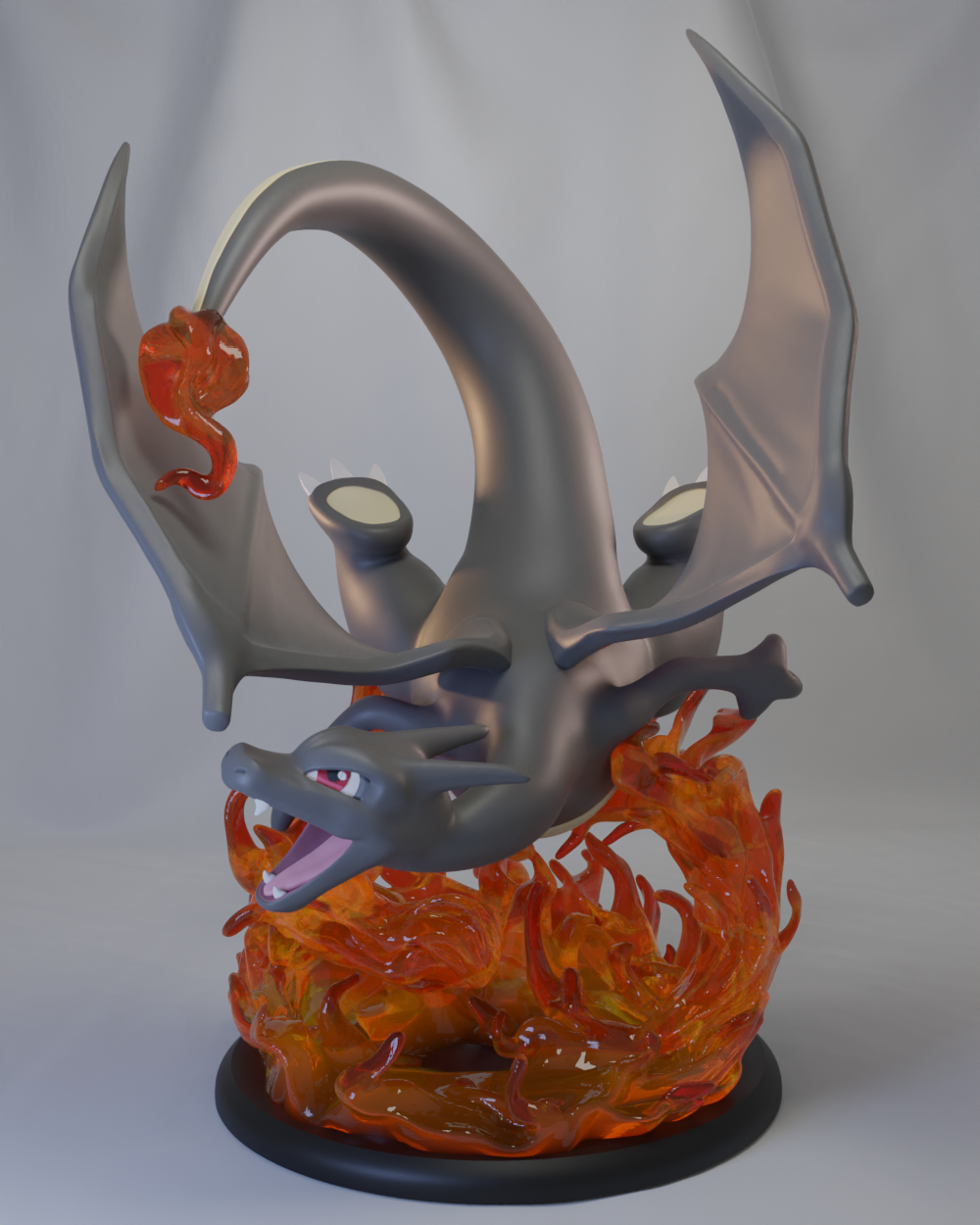 🔥 Poke Crisis Miniatures – Flame Drake Evolution - Charizard, Charmaleon, Charmander