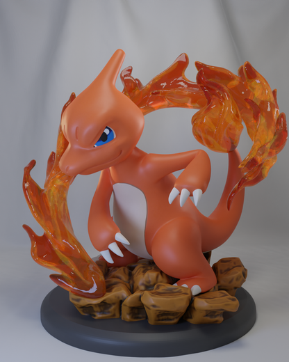 🔥 Poke Crisis Miniatures – Flame Drake Evolution - Charizard, Charmaleon, Charmander