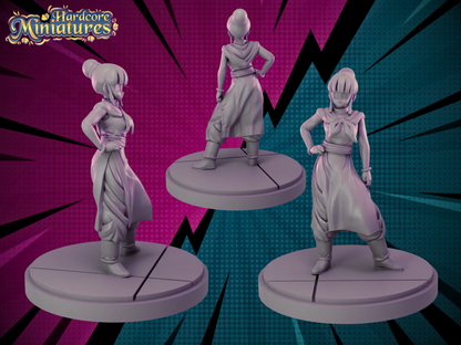 Hardcore Miniatures June 2023 Release: Bulma, Chi-Chi, Chiaotzu, Cloud, Deidara, GT Goku, Krillin, Launch, Naruto, Orange Suit Goku, Pakura, Perfect Cell, Saibamen, Saiyan Armor Goku, Sakura Haruno