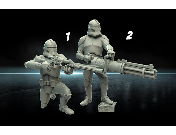 Warblade Studios Star Wars Shatterpoint Proxies | 40mm Miniature | 2021.06