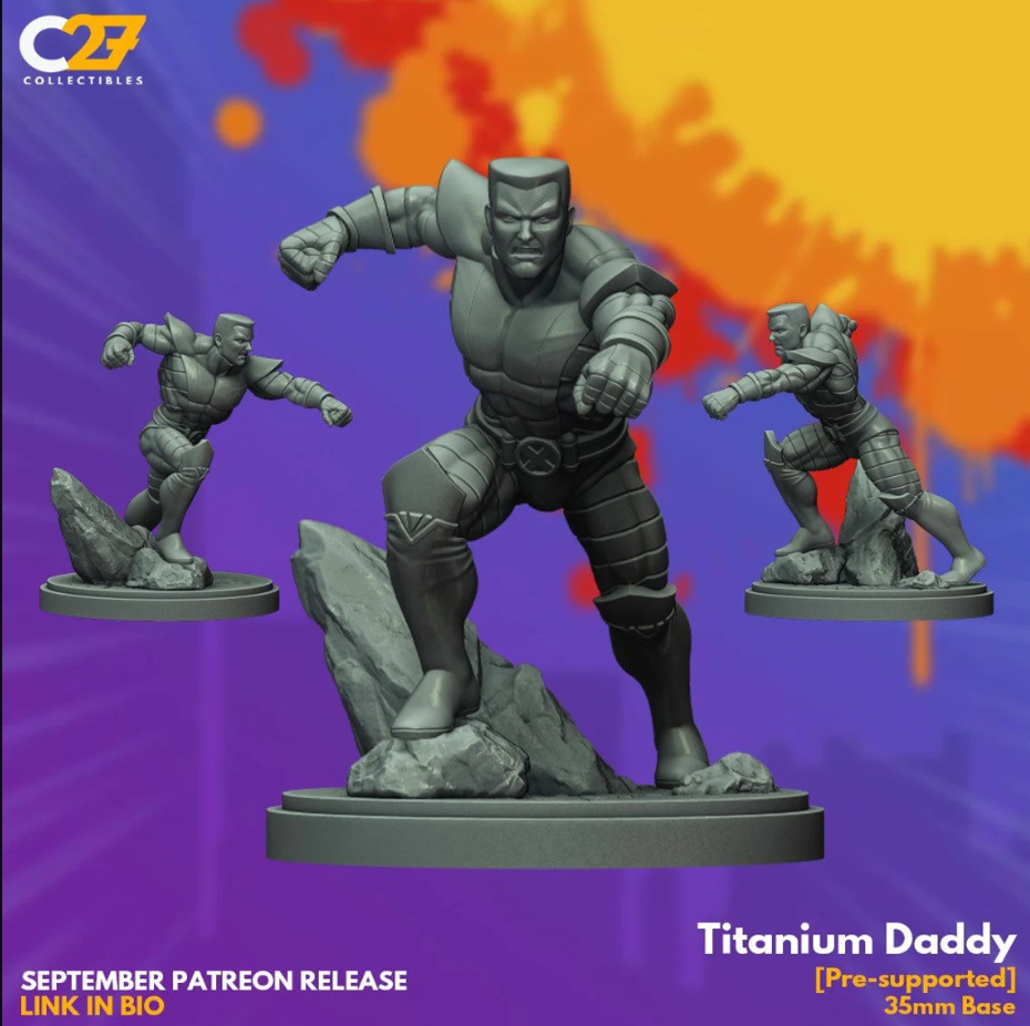 C27 Minis & Terrain September 2021 Release: Legendary X-Men Collection – Beast, Colossus, Jean Grey, Juggernaut, Morph, Professor X, Psylocke