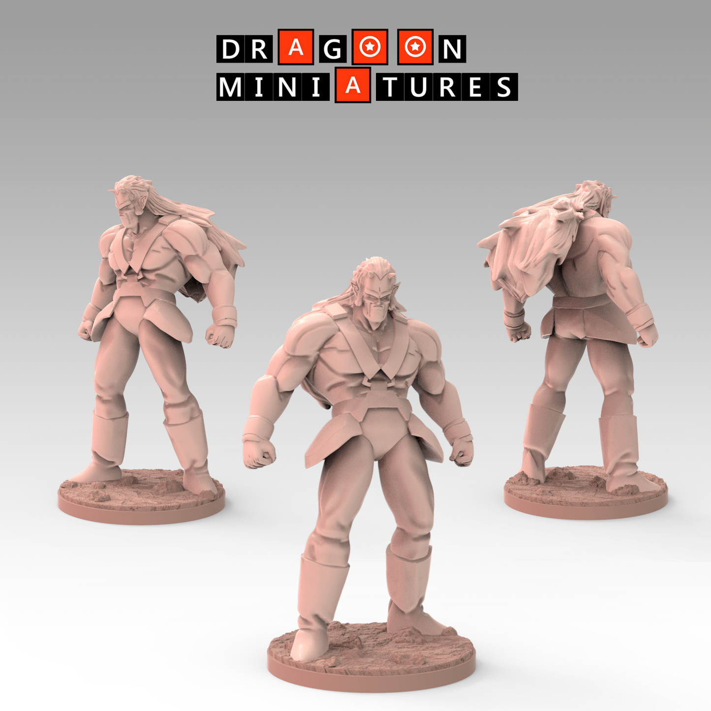 2023.01 Slug's Demon Clan: Resin 3D Printed Miniatures Set - Angila, Commander Zeeun, Giant Slug, Medamatcha, Pseudo Super Saiyan, Slug, Wings - Dragoon Miniatures