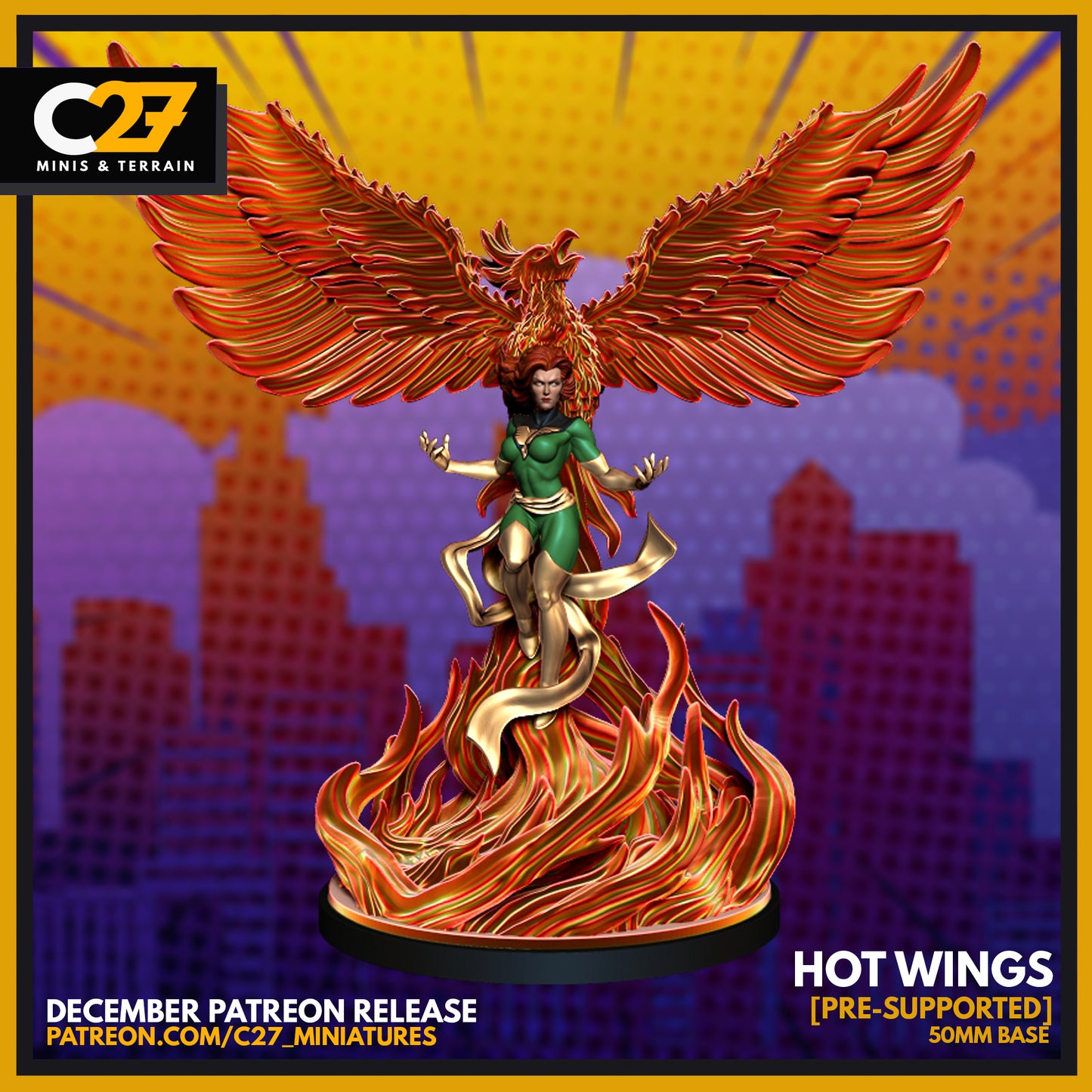 C27 Minis & Terrain December 2021 Release: Legendary Marvel Collection – Black Cat, Dark Phoenix, Dazzler, Doctor Octopus, Polaris, Quicksilver, Rhino, Sabertooth, Shocker, Spider-Man