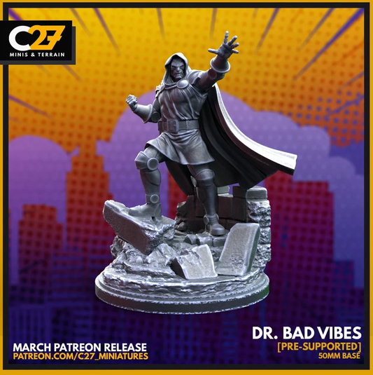 C27 Minis & Terrain March 2022 Release: Doctor Doom, Hobgoblin, Mister Knight, Moon Knight, Nova, Shaman, She Hulk, Skrull Goons, Spider-Man - Miles Morales, Super Skrull, Warpath, Wolfsbane, X-23