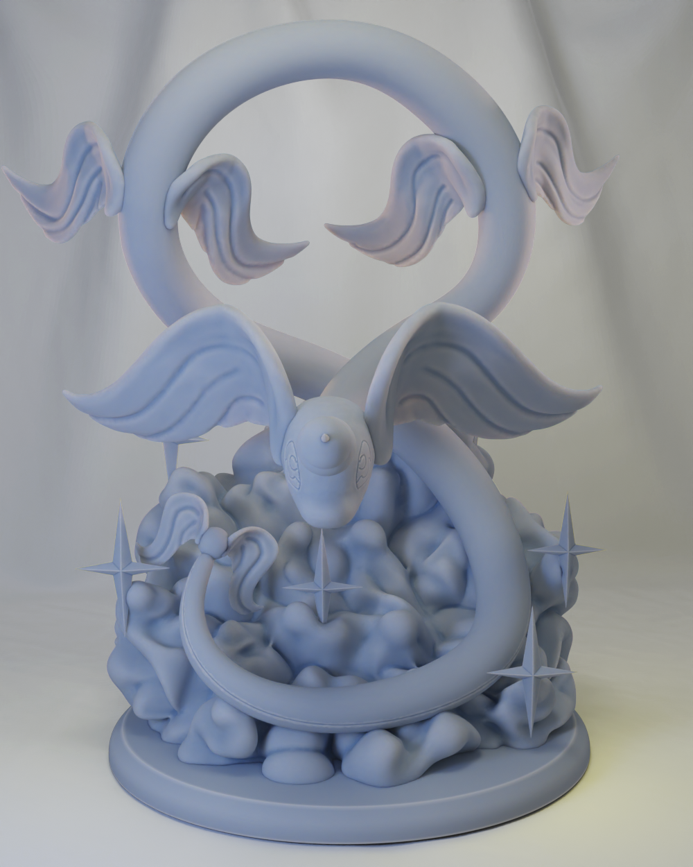 🐉 Poke Crisis Miniatures – Serpent Dragon Evolution - Dragonair, Dragoneraph, Dragonite, Dratini