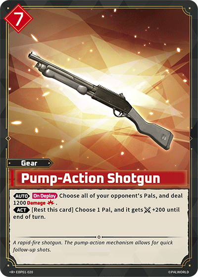 Pump-Action Shotgun | Booster Pack "Dawn of Palpagos" | R | Holofoil | #EBP01-020