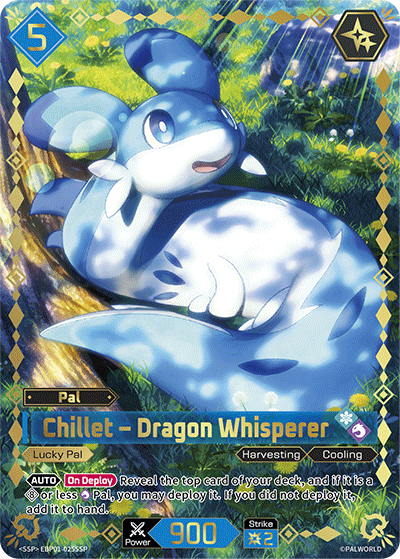 Chillet – Dragon Whisperer | Booster Pack "Dawn of Palpagos" | SSP | Holofoil | #EBP01-025SSP