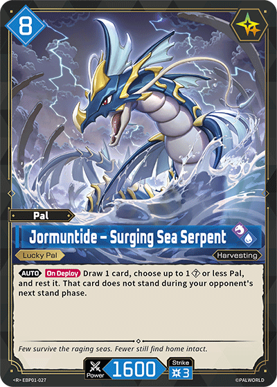 Jormuntide – Surging Sea Serpent | Booster Pack "Dawn of Palpagos" | R | Holofoil | #EBP01-027