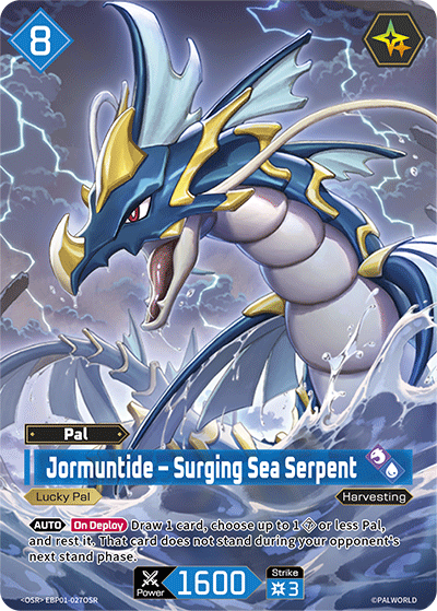 Jormuntide – Surging Sea Serpent | Booster Pack "Dawn of Palpagos" | OSR | Holofoil | #EBP01-027OSR