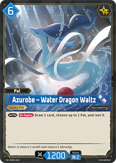 Azurobe – Water Dragon Waltz | Booster Pack "Dawn of Palpagos" | R | Holofoil | #EBP01-029