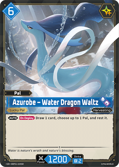 Azurobe – Water Dragon Waltz | Booster Pack "Dawn of Palpagos" | SR | Holofoil | #EBP01-029SR