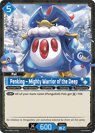 Penking – Mighty Warrior of the Deep | Booster Pack "Dawn of Palpagos" | SR | Holofoil | #EBP01-031SR
