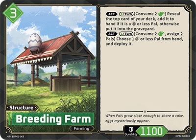 Breeding Farm | Booster Pack "Dawn of Palpagos" | R | Holofoil | #EBP01-063