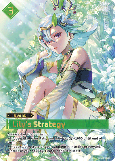 Lily's Strategy | Booster Pack "Dawn of Palpagos" | SP | Holofoil | #EBP01-070SP